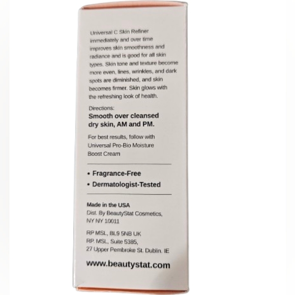 Beauty Stat Universal C Skin Refiner All Skins 1oz - Picture 2 of 5